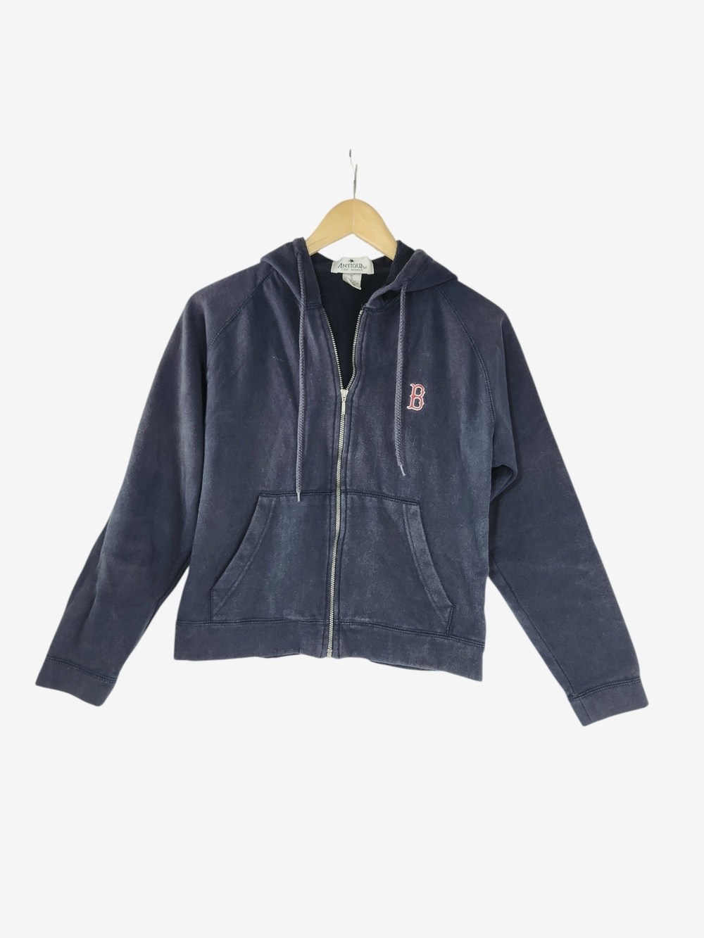 Antigua Boston Red Sox Women’s Small XS Full Zip Hoodie Faded Navy MLB Baseball - Picture 4 of 13